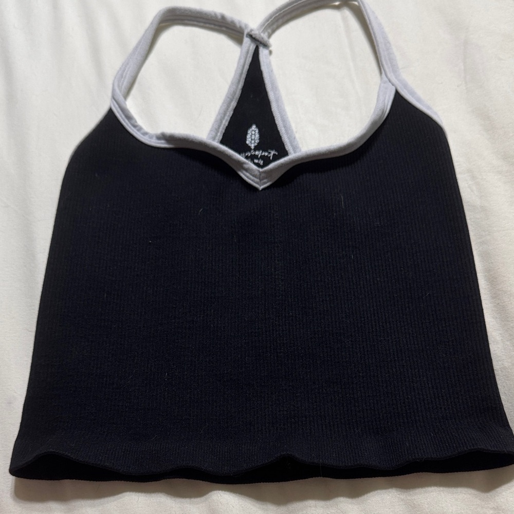 FP Movement by Free People Black Bandeau with White Trim